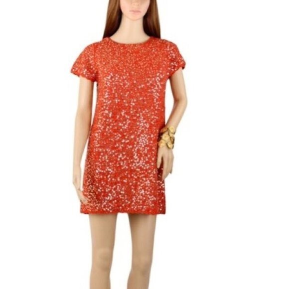MANOUSH ANTHROPOLOGIE HANDMADE CROCHET SEQUIN MINI DRESS - Picture 2 of 10